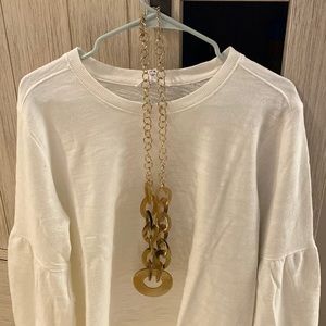 Chico’s beautiful tortoise shell and gold necklace